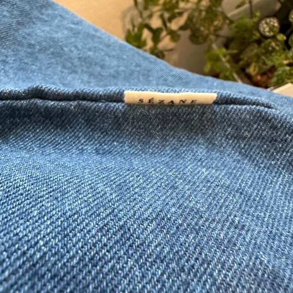 Sezane Denim Weekender Tote - Picture 6 of 8